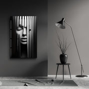 Behind the Bars | Designers Collection Glass Wall Art - Artdesigna