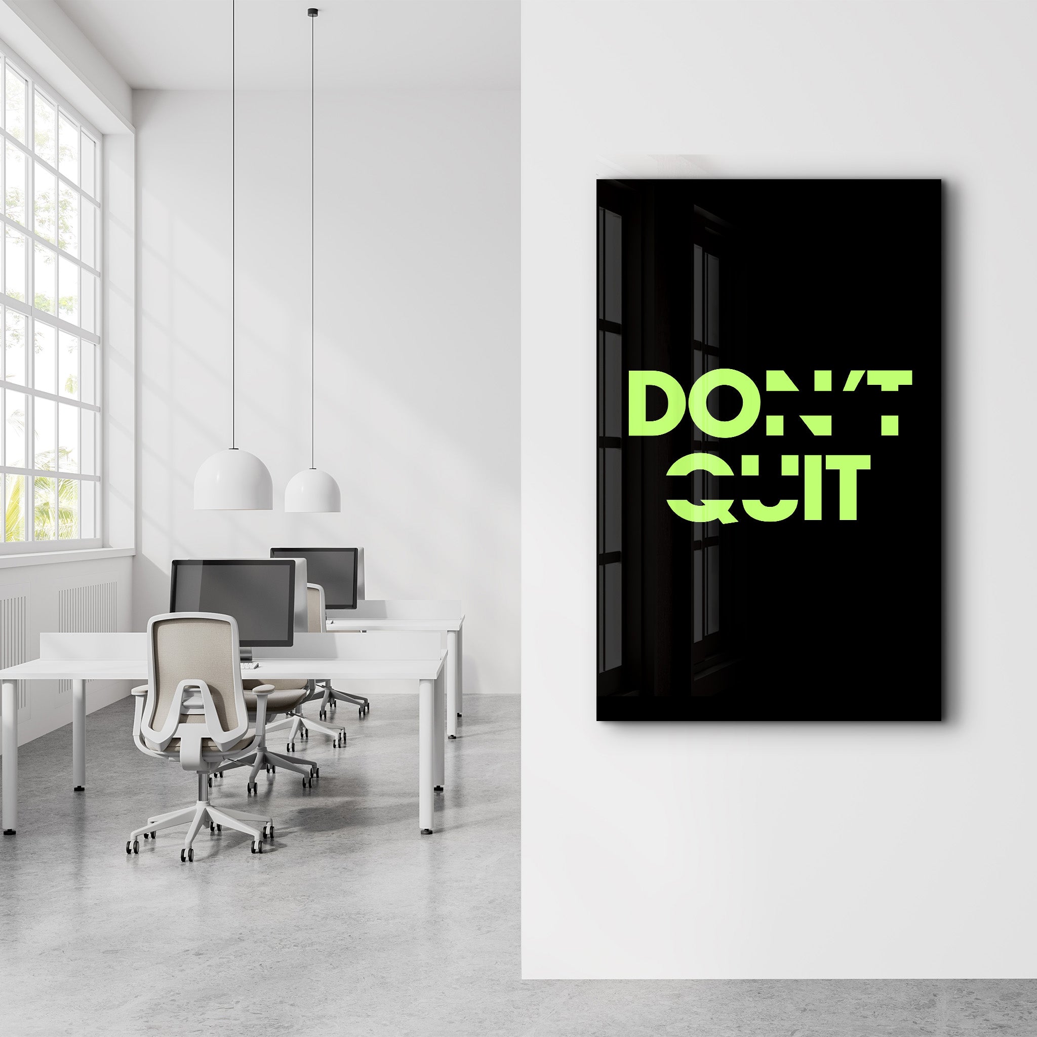 Mural Art, Glass, Wall 2024 Art, Stop Underestimating Yourself, Success Wall Art, Positive Quotes Glass, Workplace Glass,