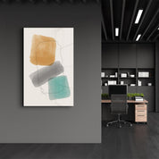 Abstract Shapes V13 | Glass Wall Art - ArtDesigna Glass Printing Wall Art