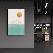 Abstract Shapes V14 | Glass Wall Art - ArtDesigna Glass Printing Wall Art