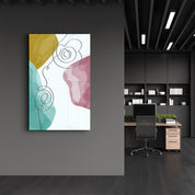 Abstract Shapes V4 | Glass Wall Art - ArtDesigna Glass Printing Wall Art