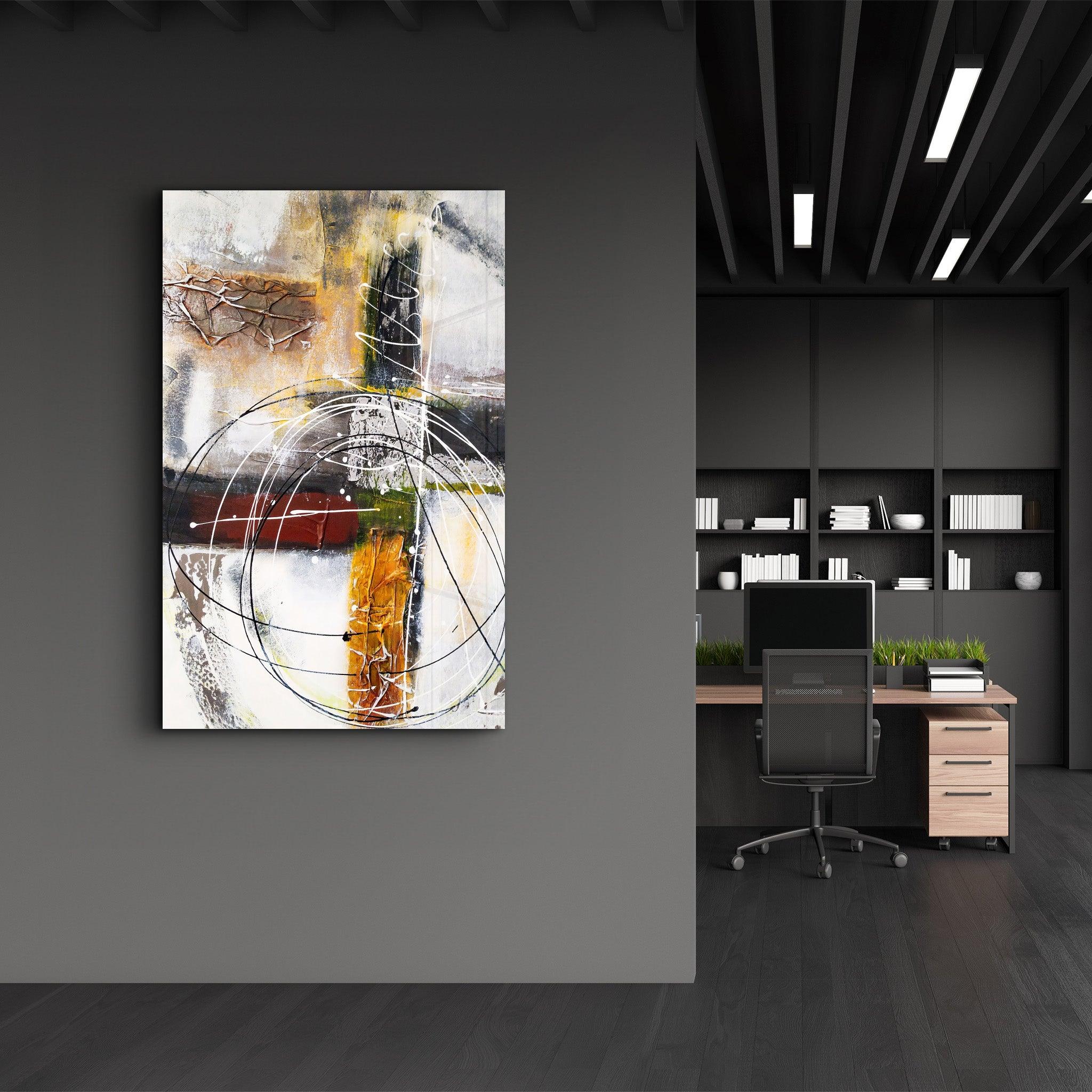 Abstract Oil Painting V2 | Glass Wall Art - ArtDesigna Glass Printing Wall Art