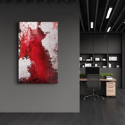 Bird's Eye In Red V3 | Glass Wall Art - ArtDesigna Glass Printing Wall Art