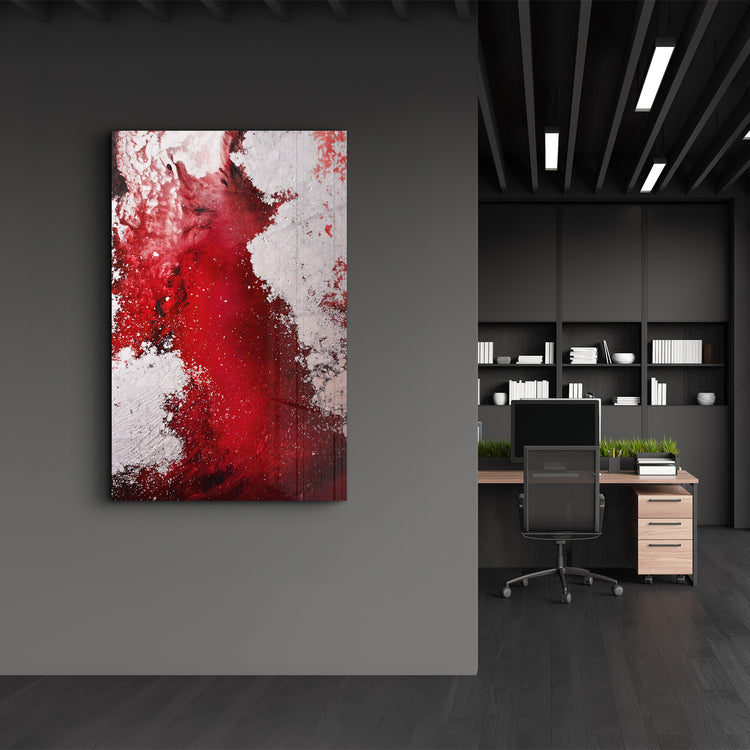 ・"Bird's Eye In Red V3"・Glass Wall Art - ArtDesigna Glass Printing Wall Art