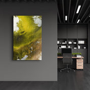 Bird's Eye In Yellow V3 | Glass Wall Art - ArtDesigna Glass Printing Wall Art