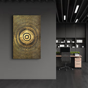 Gold Circle V3 | Glass Wall Art - ArtDesigna Glass Printing Wall Art