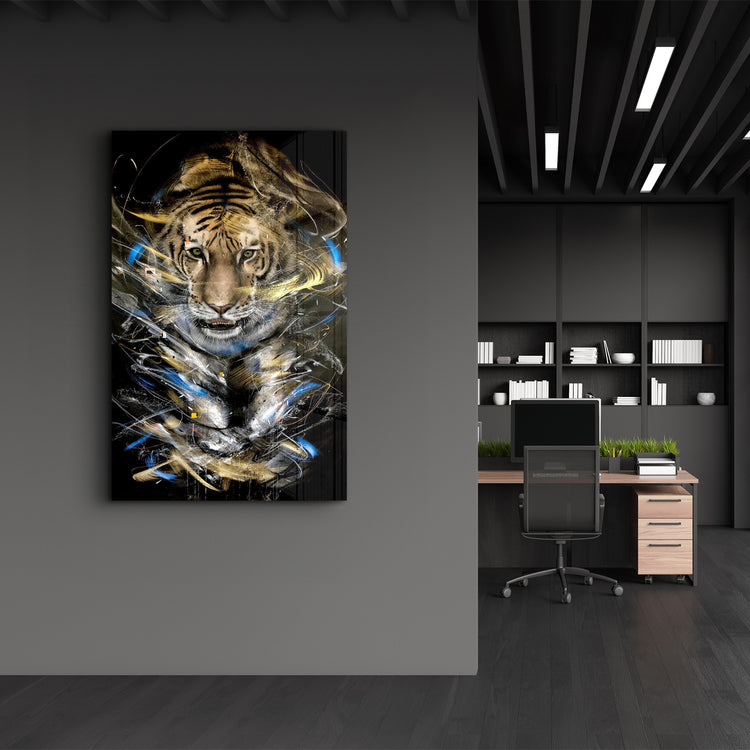 ・"Tiger "・GLASS WALL ART - ArtDesigna Glass Printing Wall Art