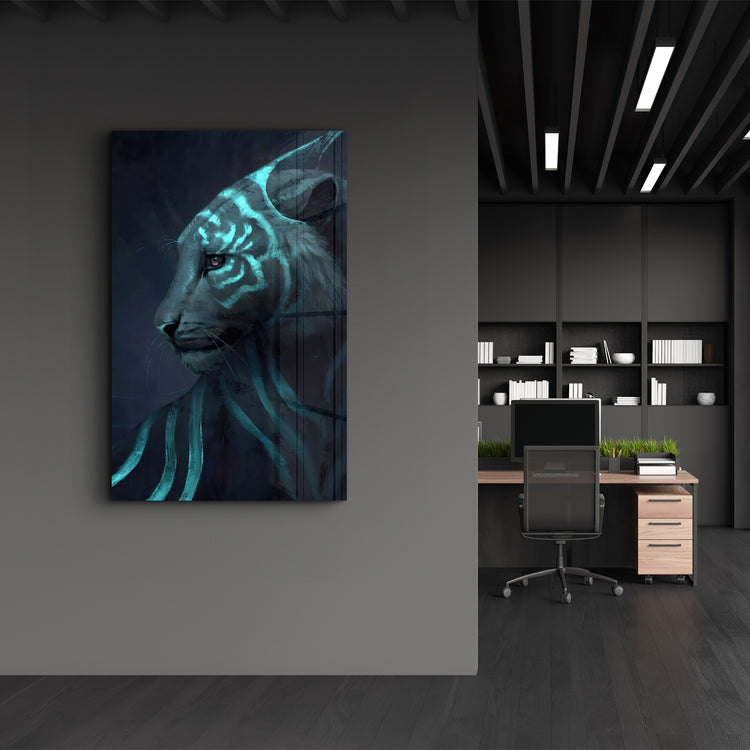 ・"Tiger"・GLASS WALL ART - ArtDesigna Glass Printing Wall Art