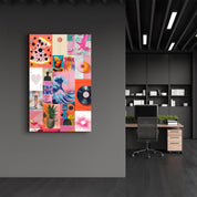 Eclectic Modern Collage-2 - Glass Wall Art - ArtDesigna Glass Printing Wall Art