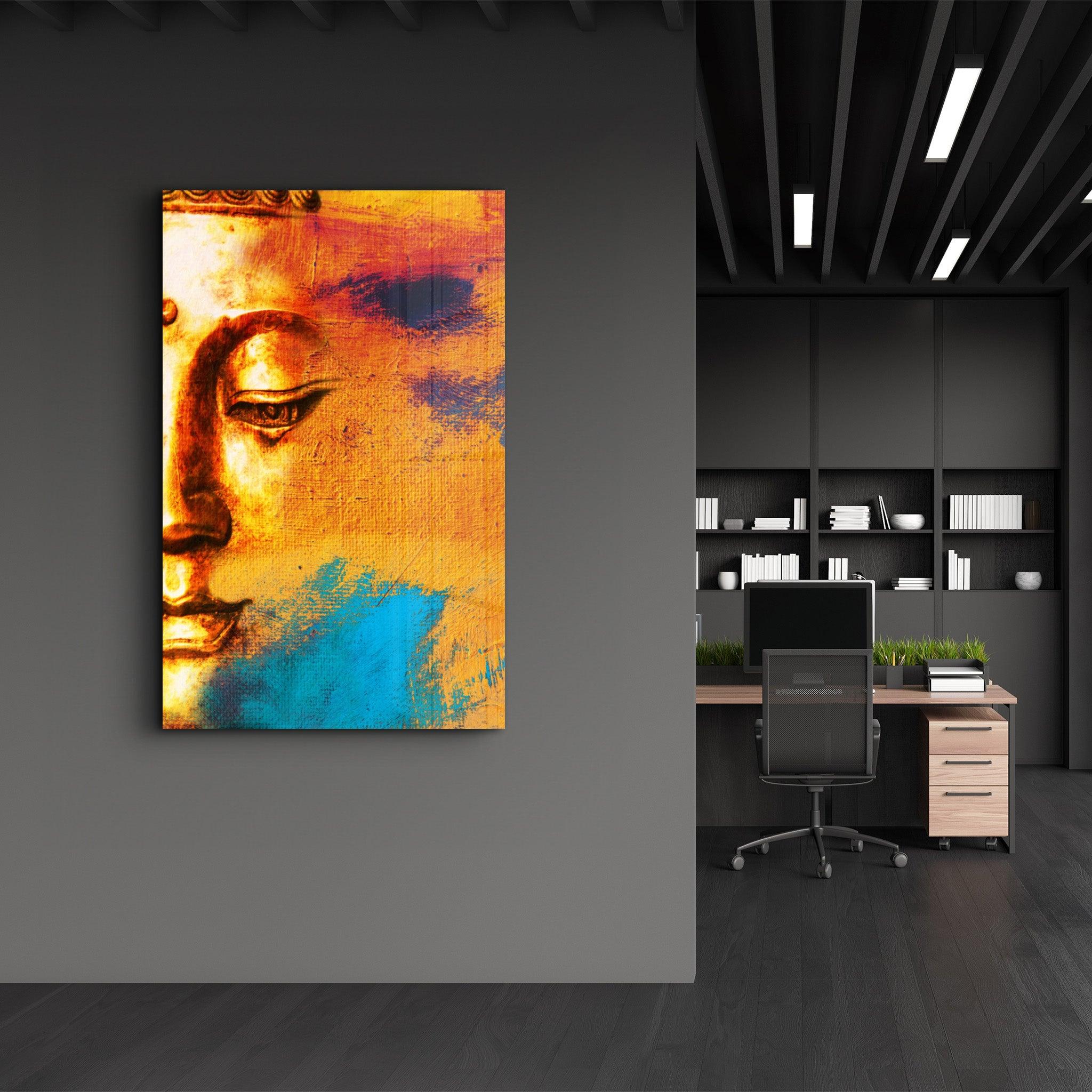 Buddha Portrait | Glass Wall Art - ArtDesigna Glass Printing Wall Art