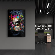 Cool Skull | Glass Wall Art - ArtDesigna Glass Printing Wall Art