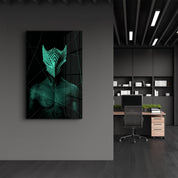 Abstract Masked Man V4 | Glass Wall Art - ArtDesigna Glass Printing Wall Art
