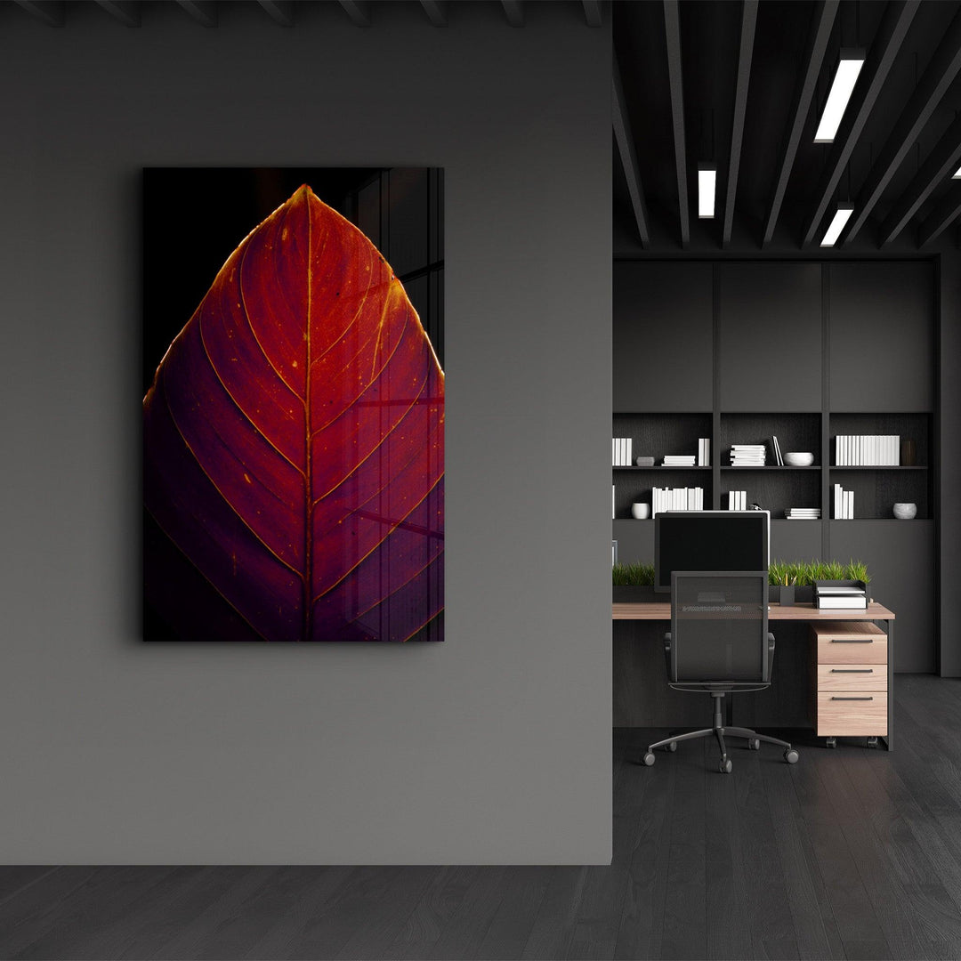 ・"Leaf v2"・Glass Wall Art - ArtDesigna Glass Printing Wall Art