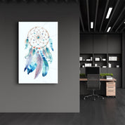 Abstract Feathers | Glass Wall Art - ArtDesigna Glass Printing Wall Art