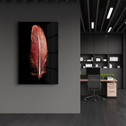 Colorful Feather V2 | Glass Wall Art - ArtDesigna Glass Printing Wall Art