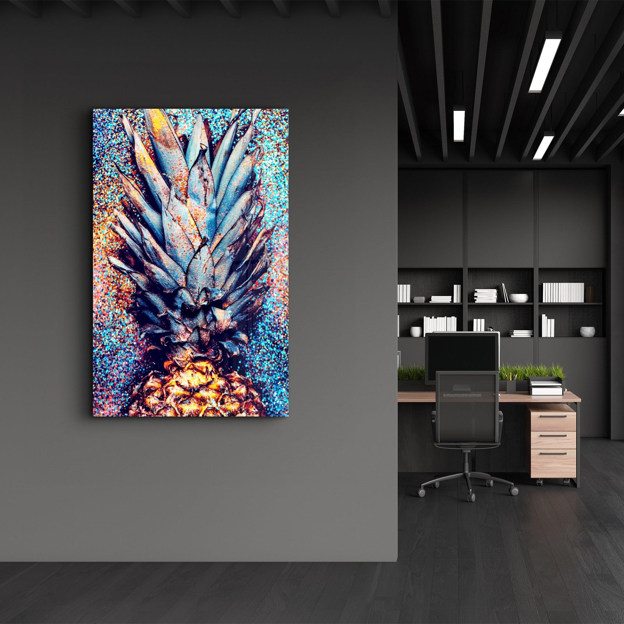 Pineapple V2 | Glass Wall Art - ArtDesigna Glass Printing Wall Art