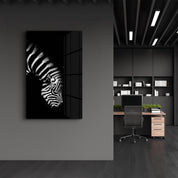 Young Zebra | Glass Wall Art - ArtDesigna Glass Printing Wall Art