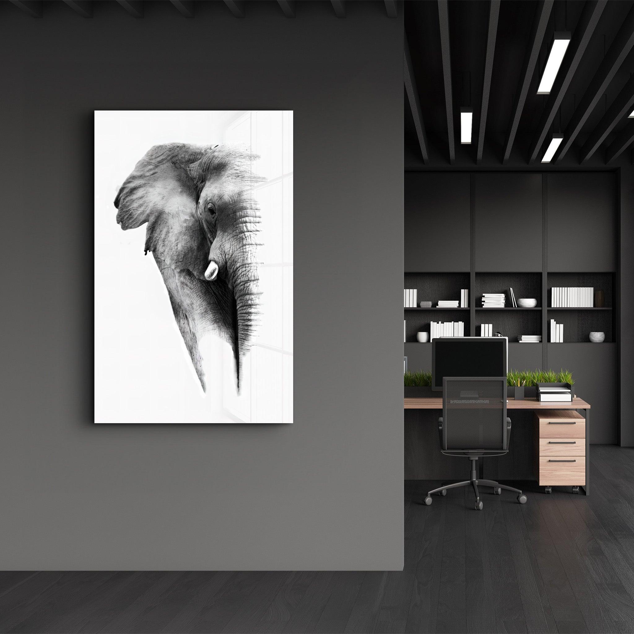 Elephant V2 | Glass Wall Art - ArtDesigna Glass Printing Wall Art
