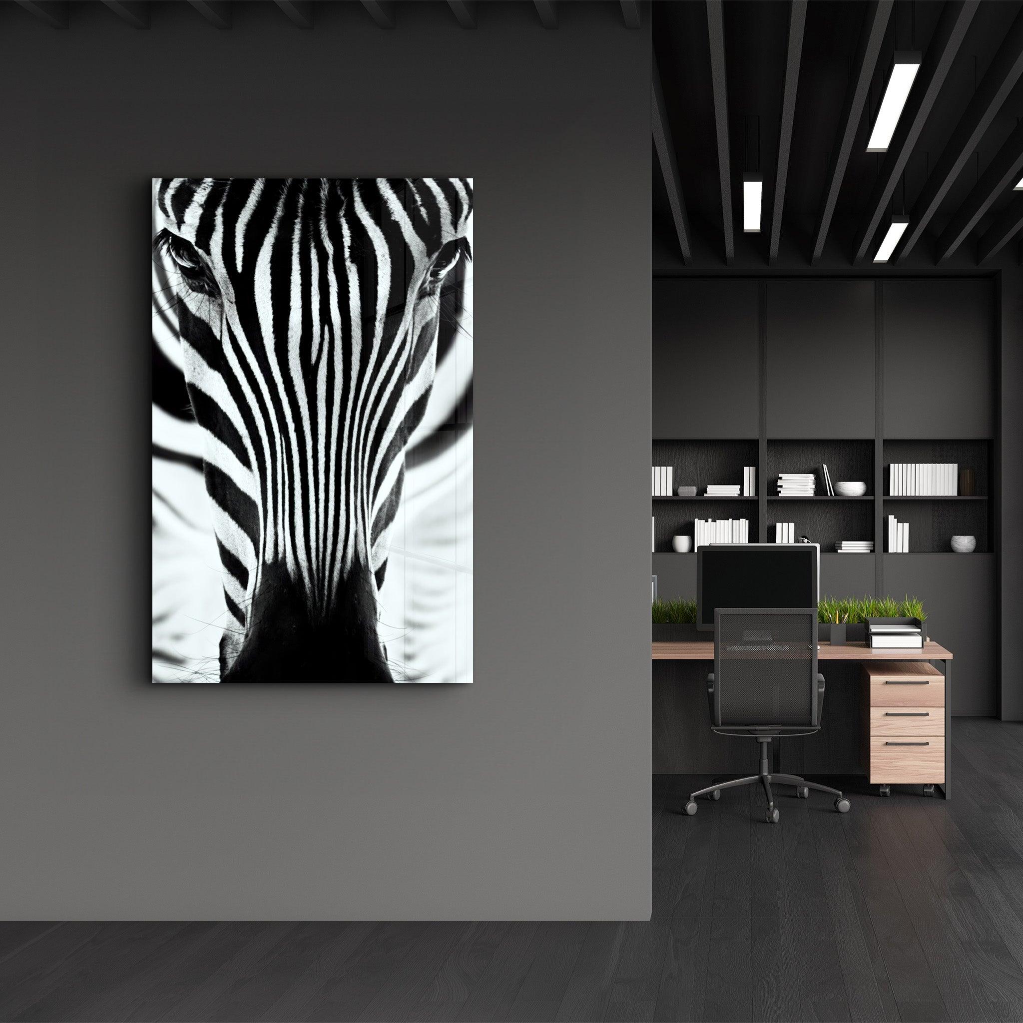Zebra V2 | Glass Wall Art - ArtDesigna Glass Printing Wall Art
