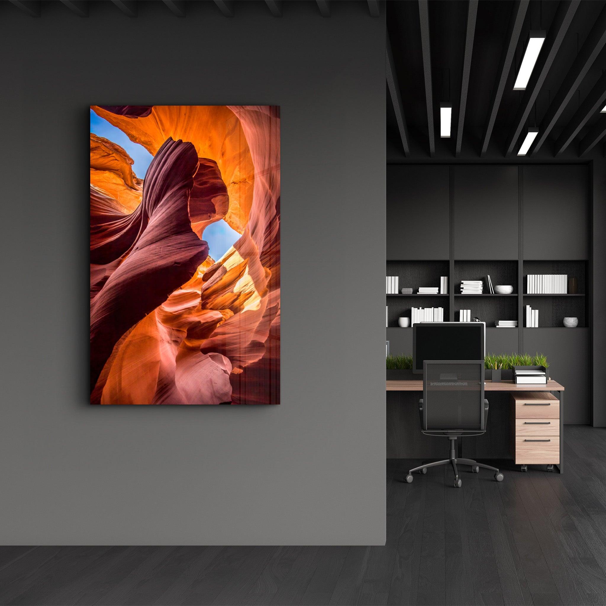 Magical Canyon | Glass Wall Art - Artdesigna