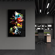AbstractMan V2 | Glass Wall Art - ArtDesigna Glass Printing Wall Art