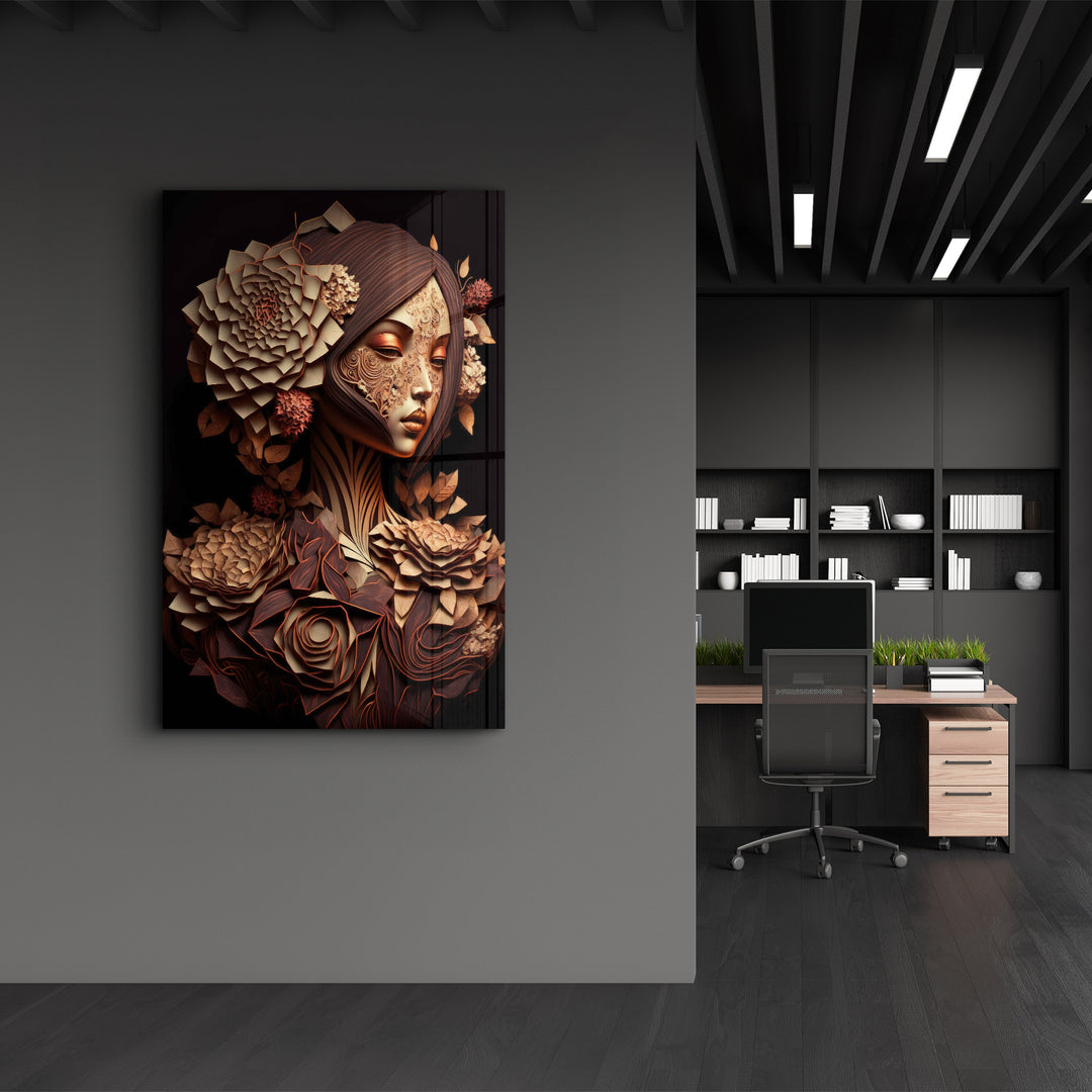 Queen of Nature V2 | Secret World Collection Glass Wall Art - ArtDesigna Glass Printing Wall Art