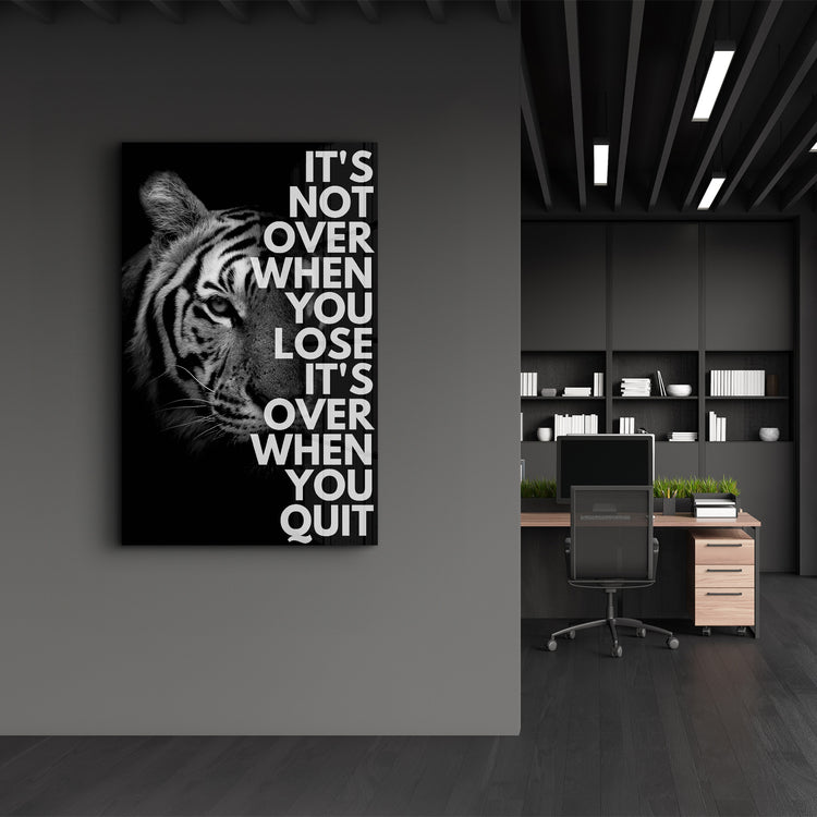 It is Not Over | Designers Collection Glass Wall Art - ArtDesigna Glass Printing Wall Art