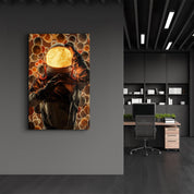 Astronaut is Lava | Designer's Collection Glass Wall Art - ArtDesigna Glass Printing Wall Art