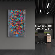 Eyes Abstract | Designer's Collection Glass Wall Art - ArtDesigna Glass Printing Wall Art