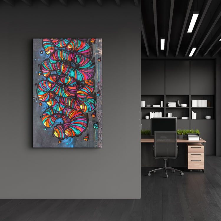 ・"Eyes Abstract"・Designer's Collection Glass Wall Art - ArtDesigna Glass Printing Wall Art