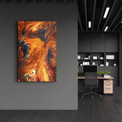 Marble Lava | Designer's Collection Glass Wall Art - ArtDesigna Glass Printing Wall Art