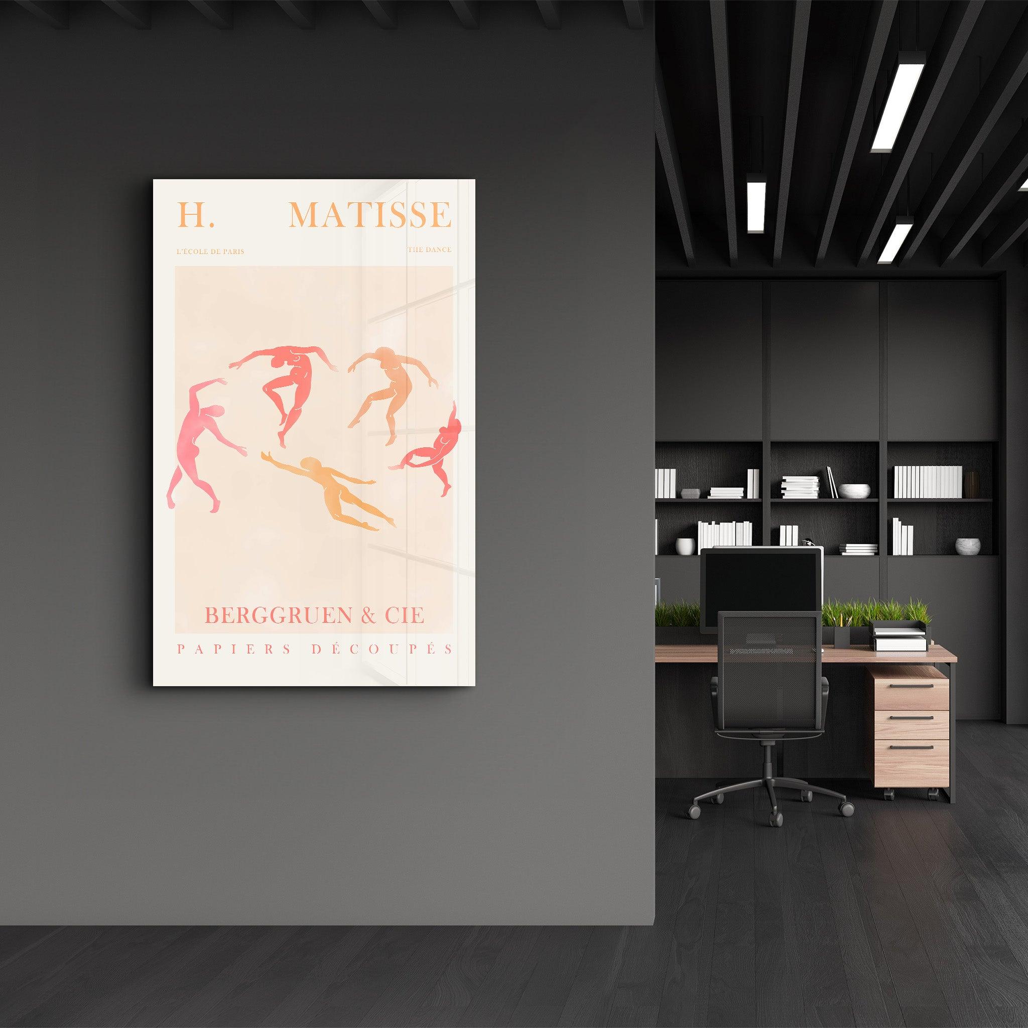 H.Matisse - The Dance - Paris | Gallery Print Collection Glass Wall Art - ArtDesigna Glass Printing Wall Art