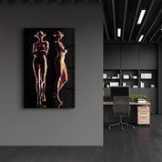 RoboGirlz3 | Designer's Collection Glass Wall Art - ArtDesigna Glass Printing Wall Art