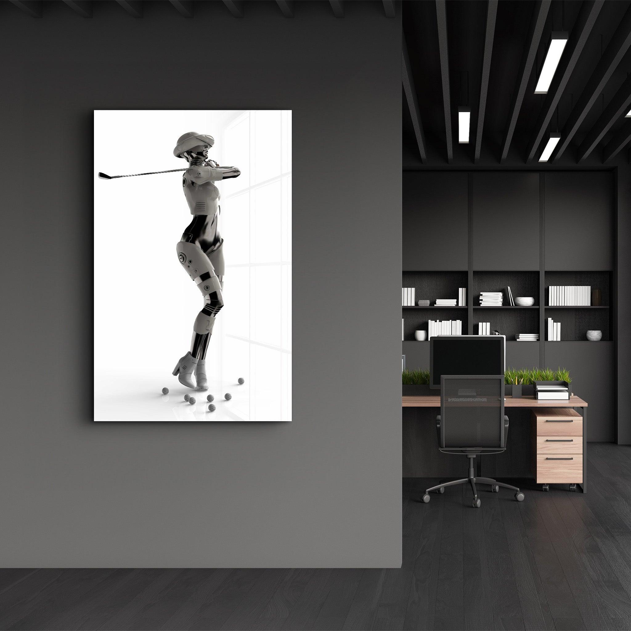 RoboGirlz5 | Designer's Collection Glass Wall Art - ArtDesigna Glass Printing Wall Art