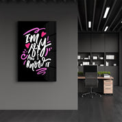 I'm Sexy and I Know it - Black | Motivational Glass Wall Art - ArtDesigna Glass Printing Wall Art