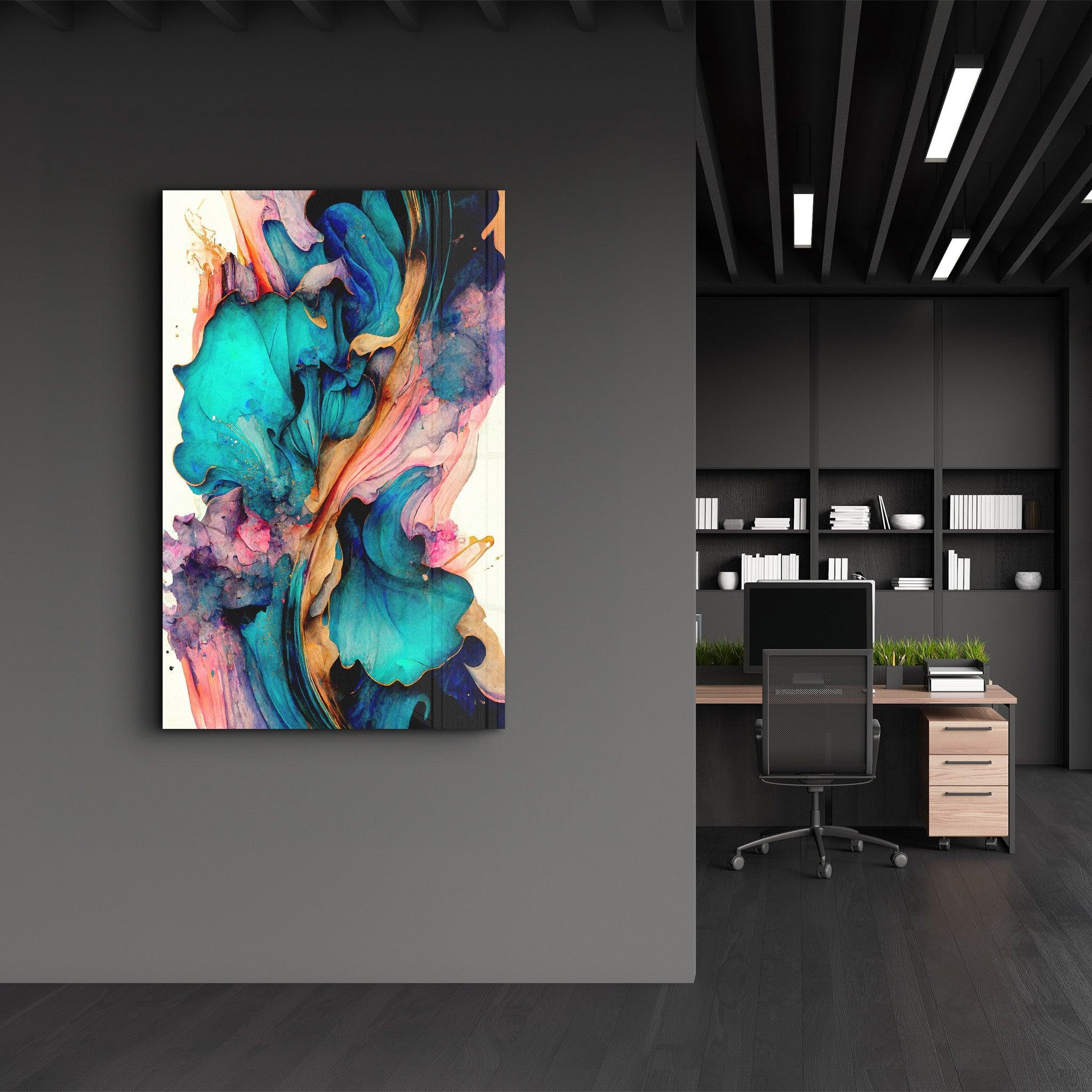 Colorwaves | Glass Wall Art - ArtDesigna Glass Printing Wall Art