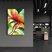 Flowers of Secret Garden | Designers Collection Glass Wall Art - ArtDesigna Glass Printing Wall Art