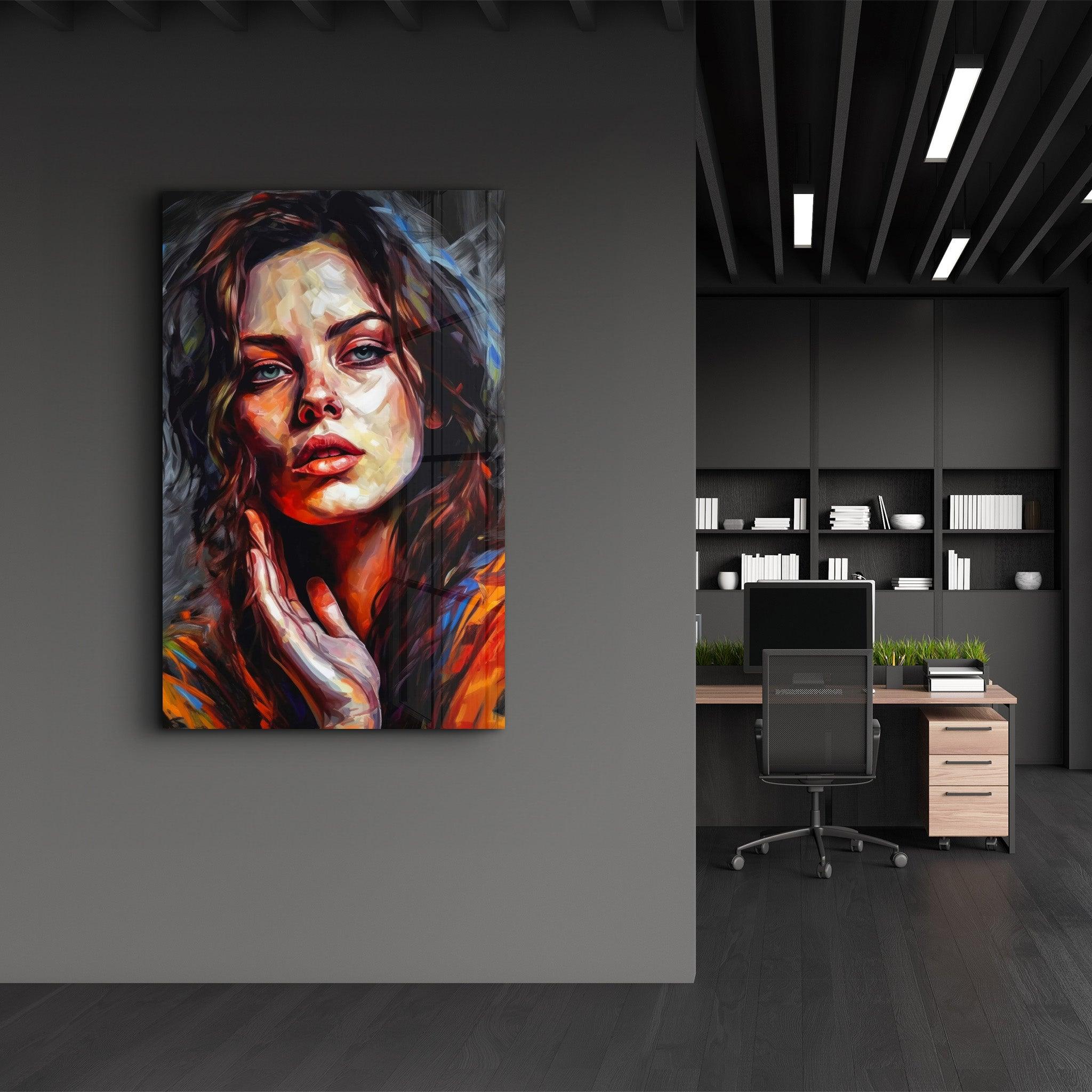 Beauty Oil Painting V2 | Designers Collection Glass Wall Art - ArtDesigna Glass Printing Wall Art