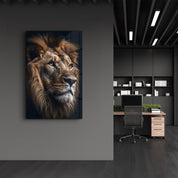 The King | Designers Collection Glass Wall Art - Artdesigna