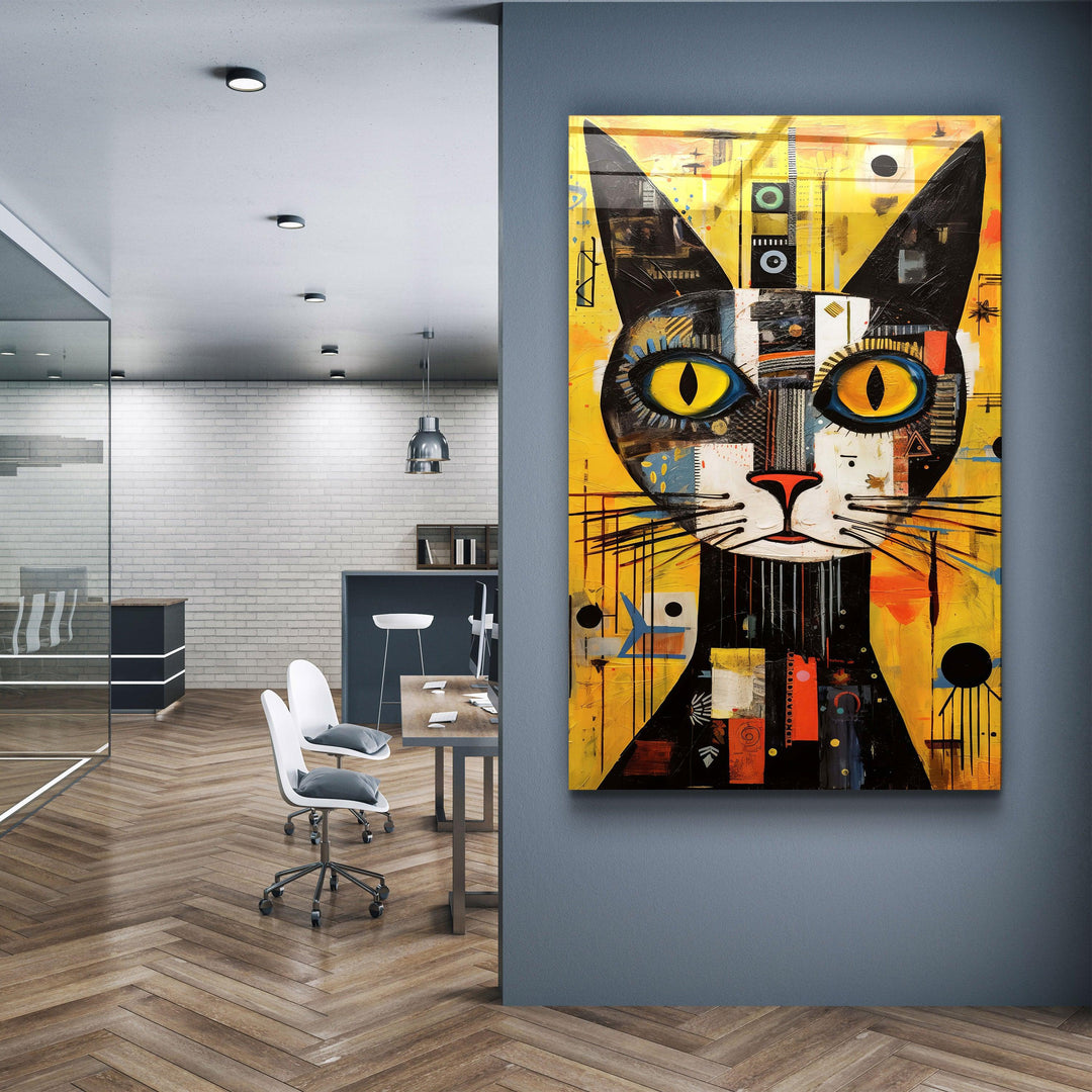 Egyptian Cat・Designers Collection Glass Wall Art - ArtDesigna Glass Printing Wall Art