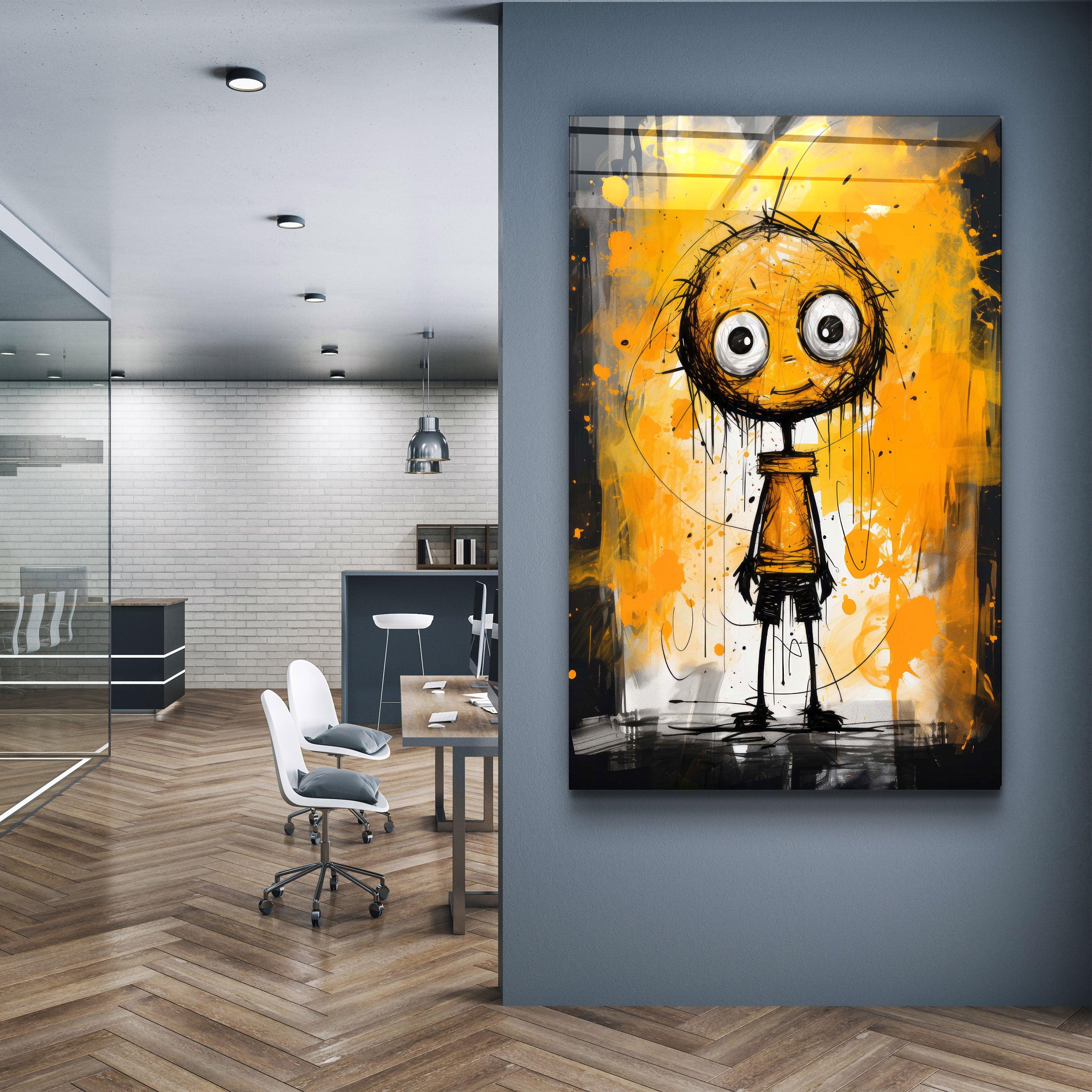 Still Happy to See You | Designers Collection Glass Wall Art - ArtDesigna Glass Printing Wall Art
