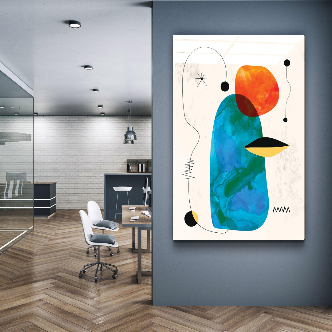 Colorful Modern Shapes 1 | Glass Wall Art - ArtDesigna Glass Printing Wall Art