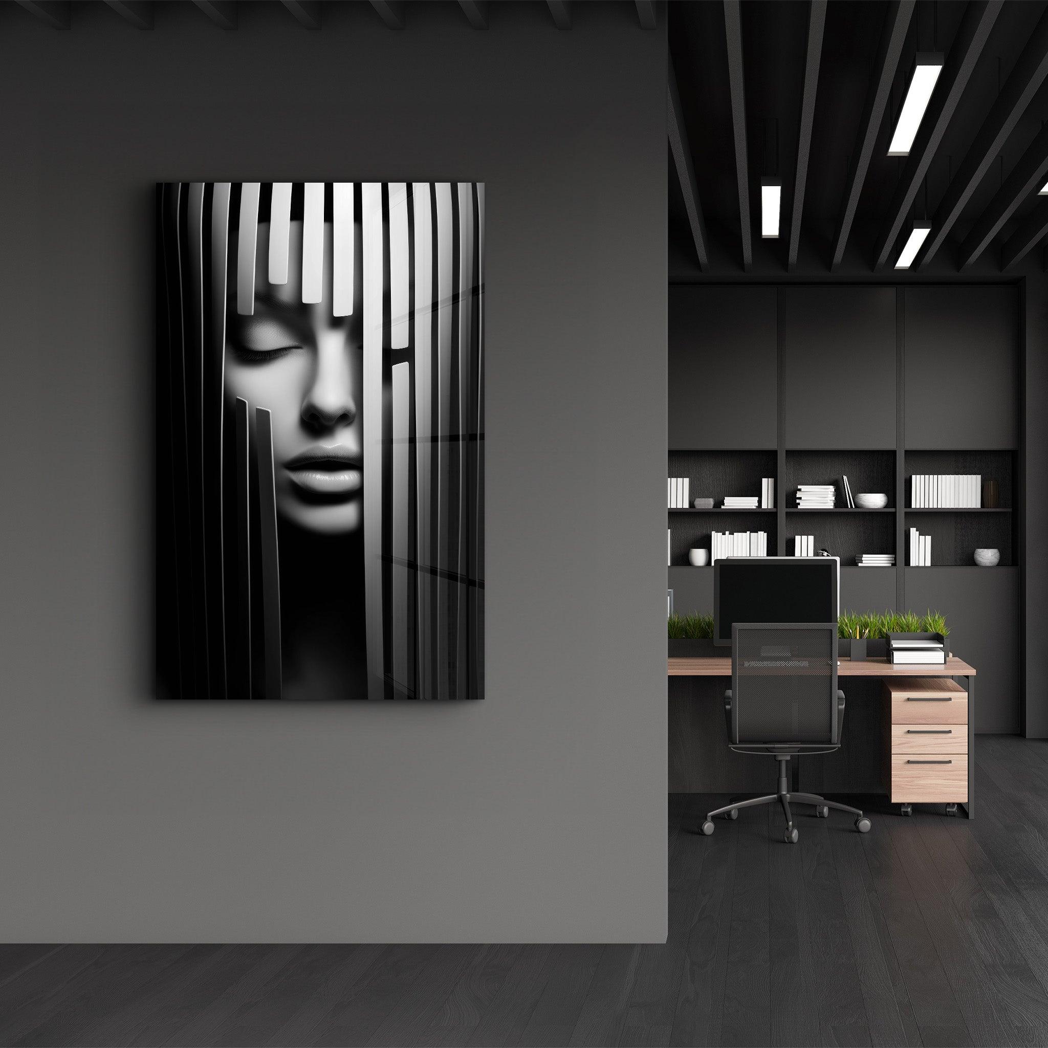 Behind the Bars | Designers Collection Glass Wall Art - ArtDesigna Glass Printing Wall Art
