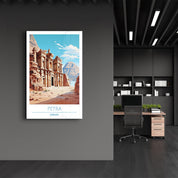 Petra Jordan-Travel Posters | Glass Wall Art - ArtDesigna Glass Printing Wall Art