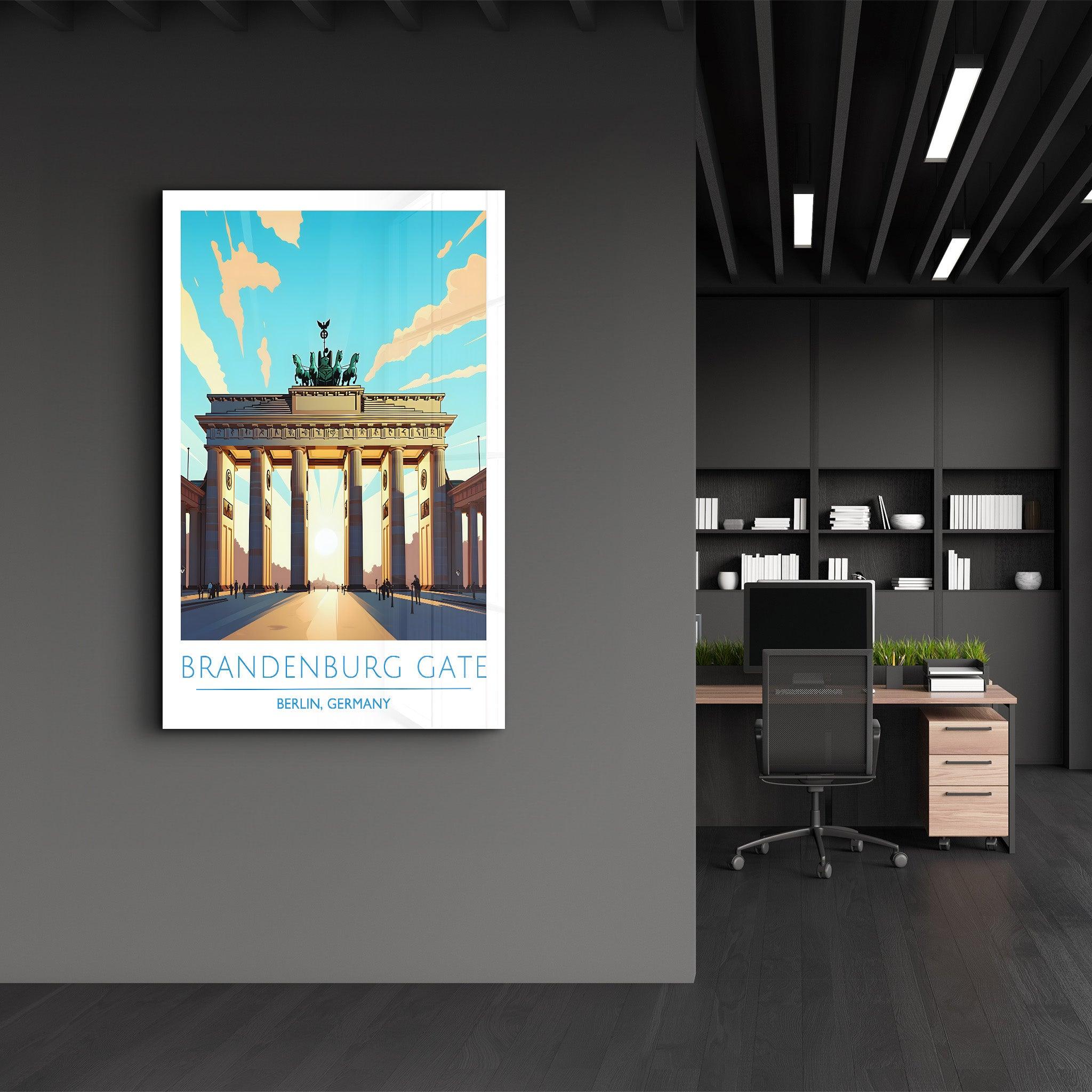 Brandenburg Gate-Berlin Germany-Travel Posters | Glass Wall Art - ArtDesigna Glass Printing Wall Art