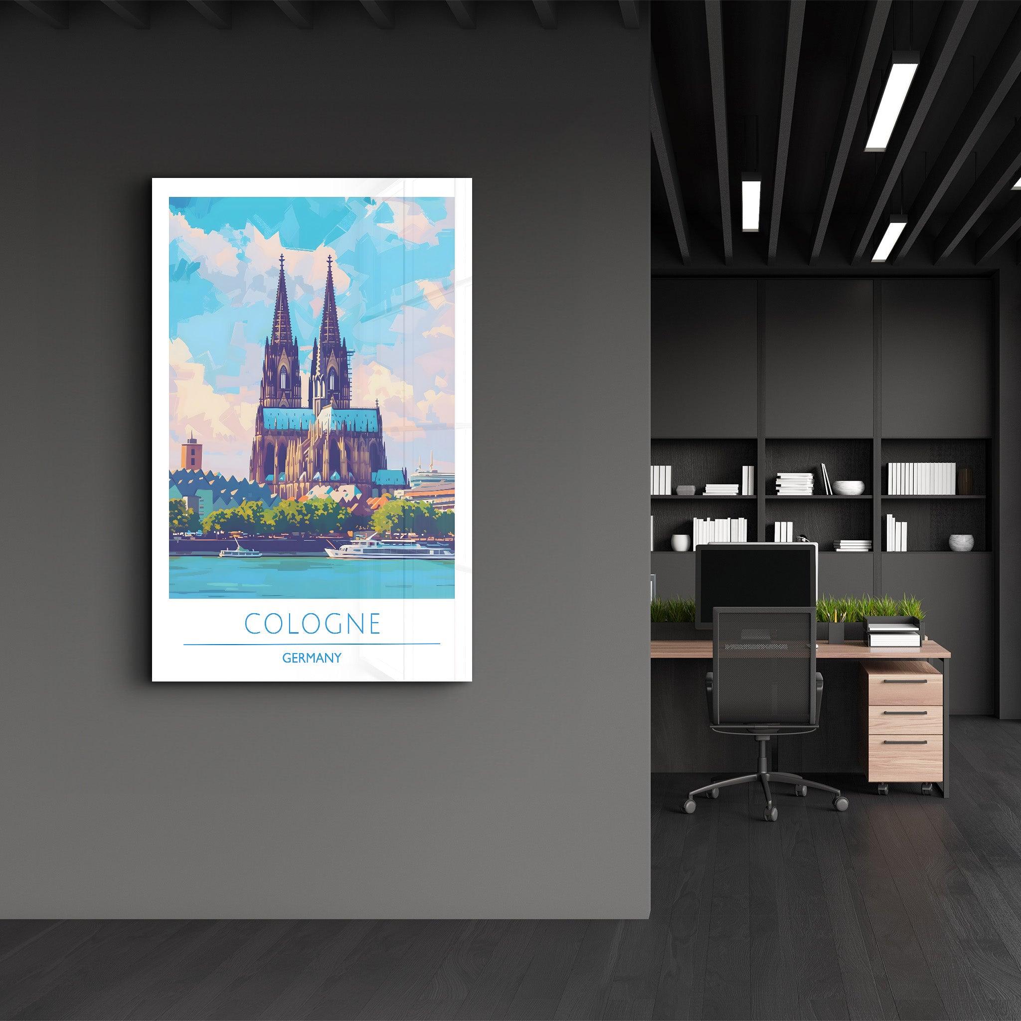 Cologne Germany-Travel Posters | Glass Wall Art - ArtDesigna Glass Printing Wall Art