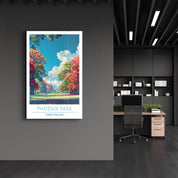 Pheonix Park-Cublin Ireland-Travel Posters | Glass Wall Art - ArtDesigna Glass Printing Wall Art