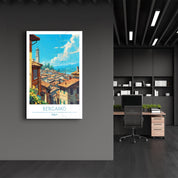 Bergamo Italy-Travel Posters | Glass Wall Art - ArtDesigna Glass Printing Wall Art