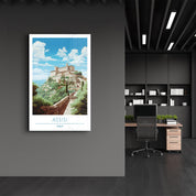 Assisi Italy-Travel Posters | Glass Wall Art - ArtDesigna Glass Printing Wall Art