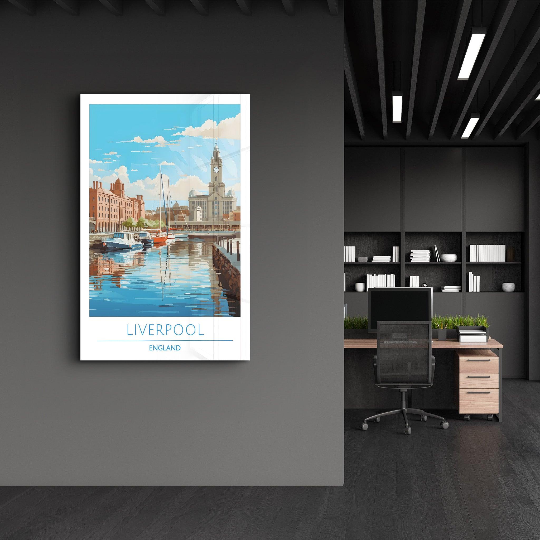 Liverpool England-Travel Posters | Glass Wall Art - ArtDesigna Glass Printing Wall Art